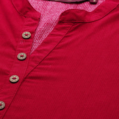 Printed Mandarin Collar Kurti