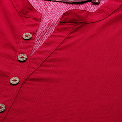 Printed Mandarin Collar Kurti