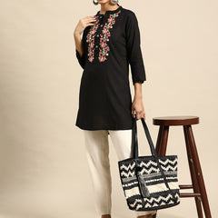 Floral Yoke Design Kurti