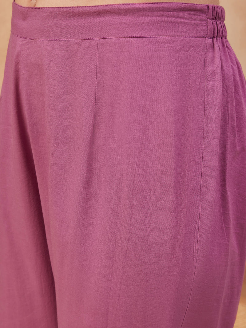 Ethnic Motifs Printed  Pure Cotton Kurta With Trouser
