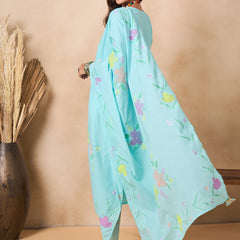 Women Floral Embroidered Regular Thread Work Pure Cotton Kurta with Trousers & With Dupatta