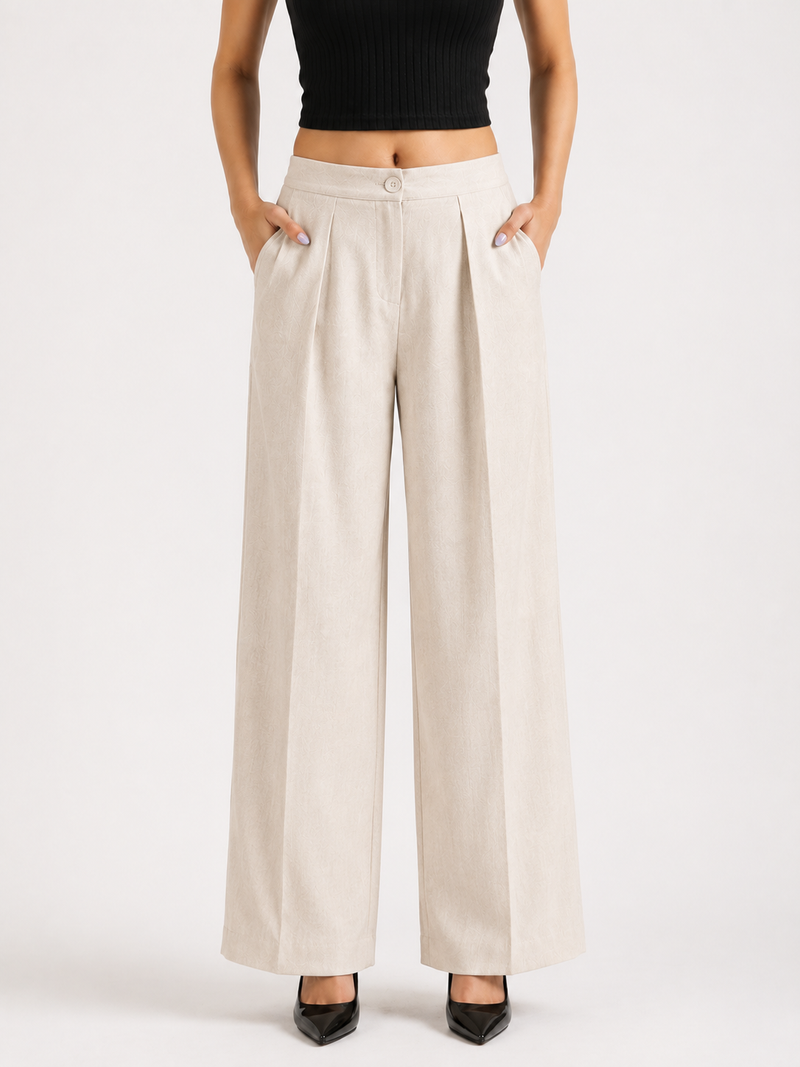 High-Rise Relaxed Fit Trousers