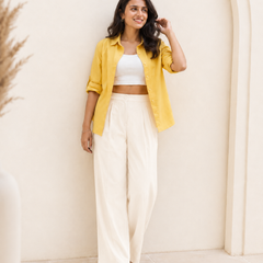 High-Rise Relaxed Fit Trousers