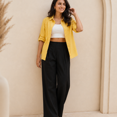 High-Rise Relaxed Fit Trousers