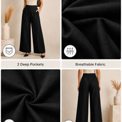 High-Rise Relaxed Fit Trousers