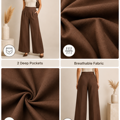 High-Rise Relaxed Fit Trousers