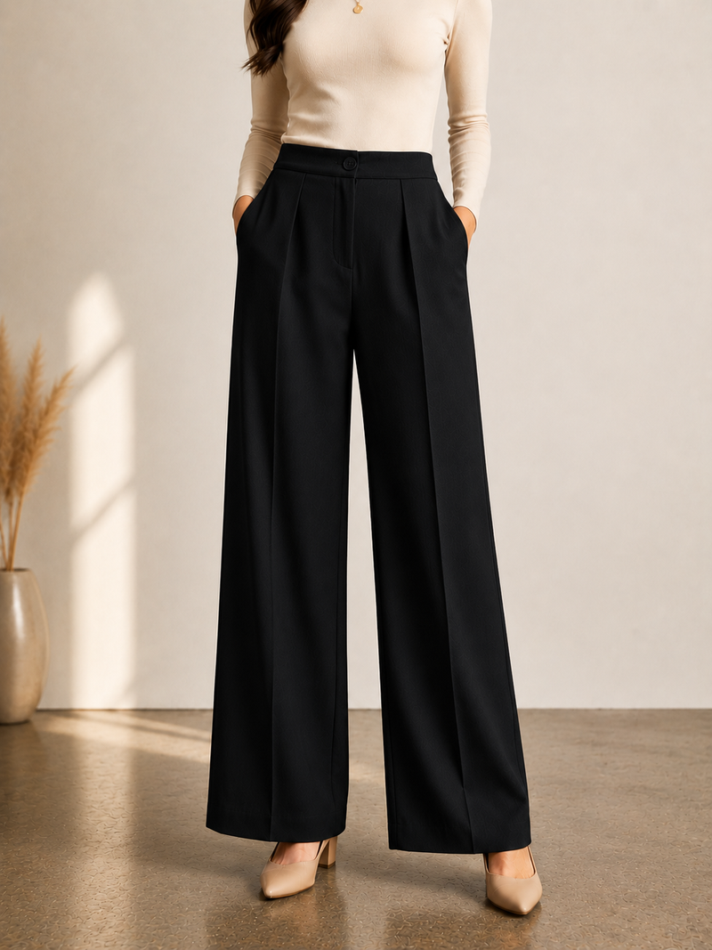 High-Rise Relaxed Fit Trousers