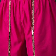 Embellished Mirror Work Tunic With Dhoti Pant Co-Ords