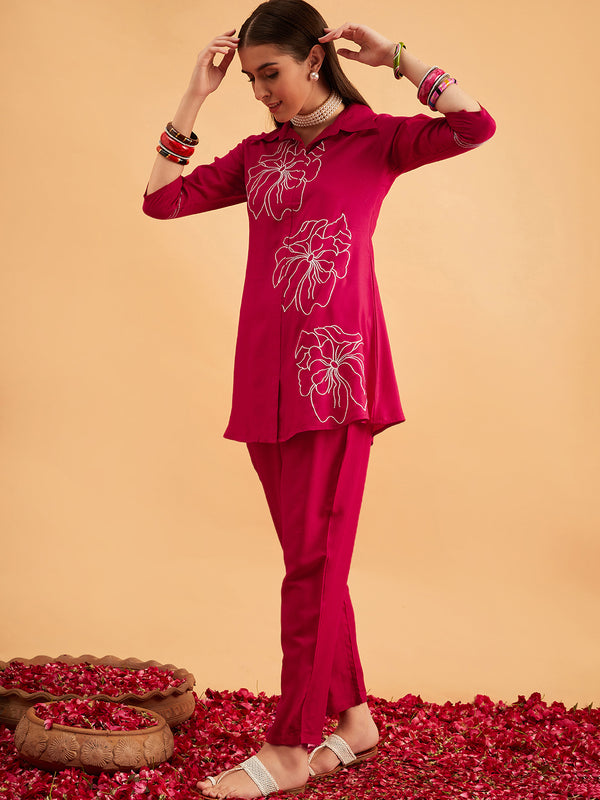 Embellished Tunic With Trousers