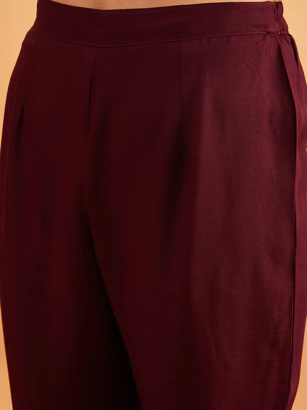 Black Embellished Tunic With Trousers