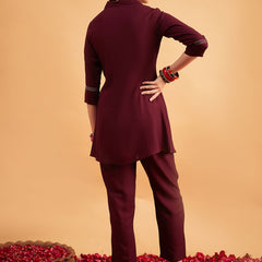 Embellished Tunic With Trousers