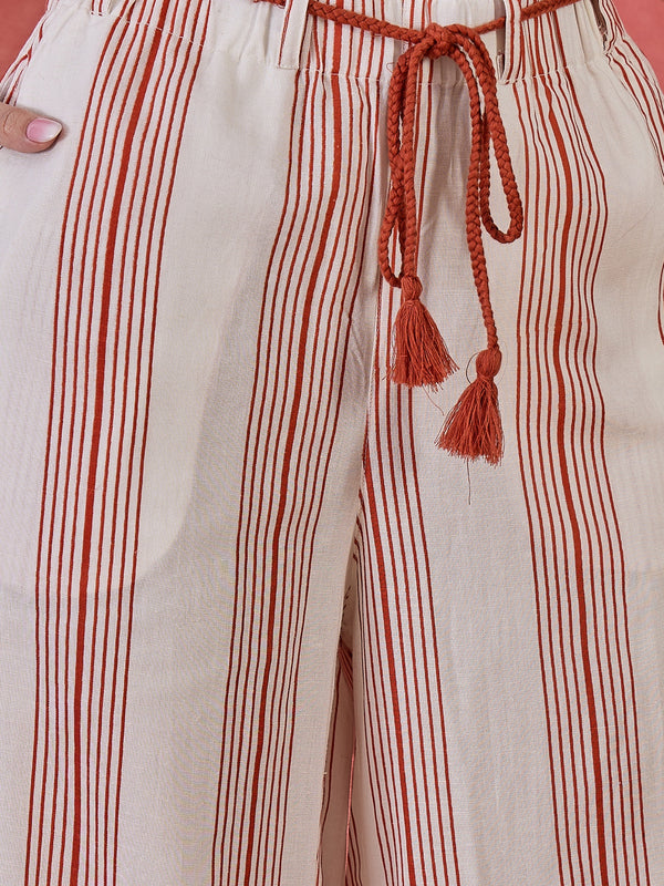 Pure Cotton Printed Shirt With Pant Co-Ords Set