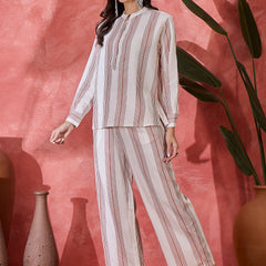 Pure Cotton Printed Shirt With Pant Co-Ords Set