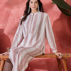 Pure Cotton Printed Shirt With Pant Co-Ords Set