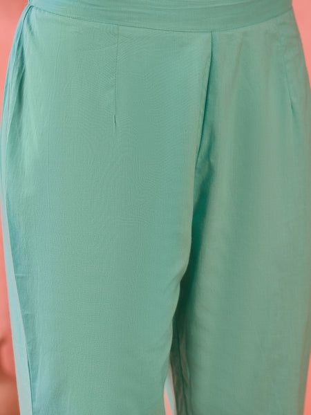 Women Embroidered Straight Kurta With Trouser & Dupatta