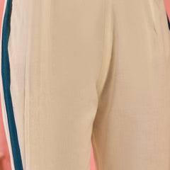Geometric Printed V-Neck Pure Cotton Straight Kurta With Trouser