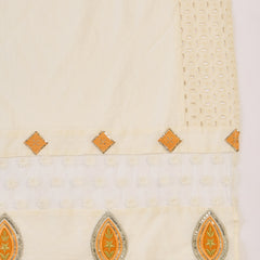 Embroidered Kurta Set with Pants and Dupatta