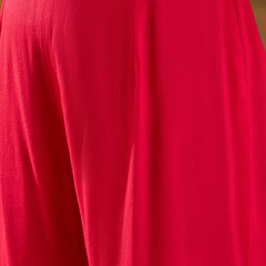 Pink Floral Embroidered Tunic With Trouser