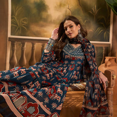 Pure Cotton Women Floral Print Flared Kurta Set