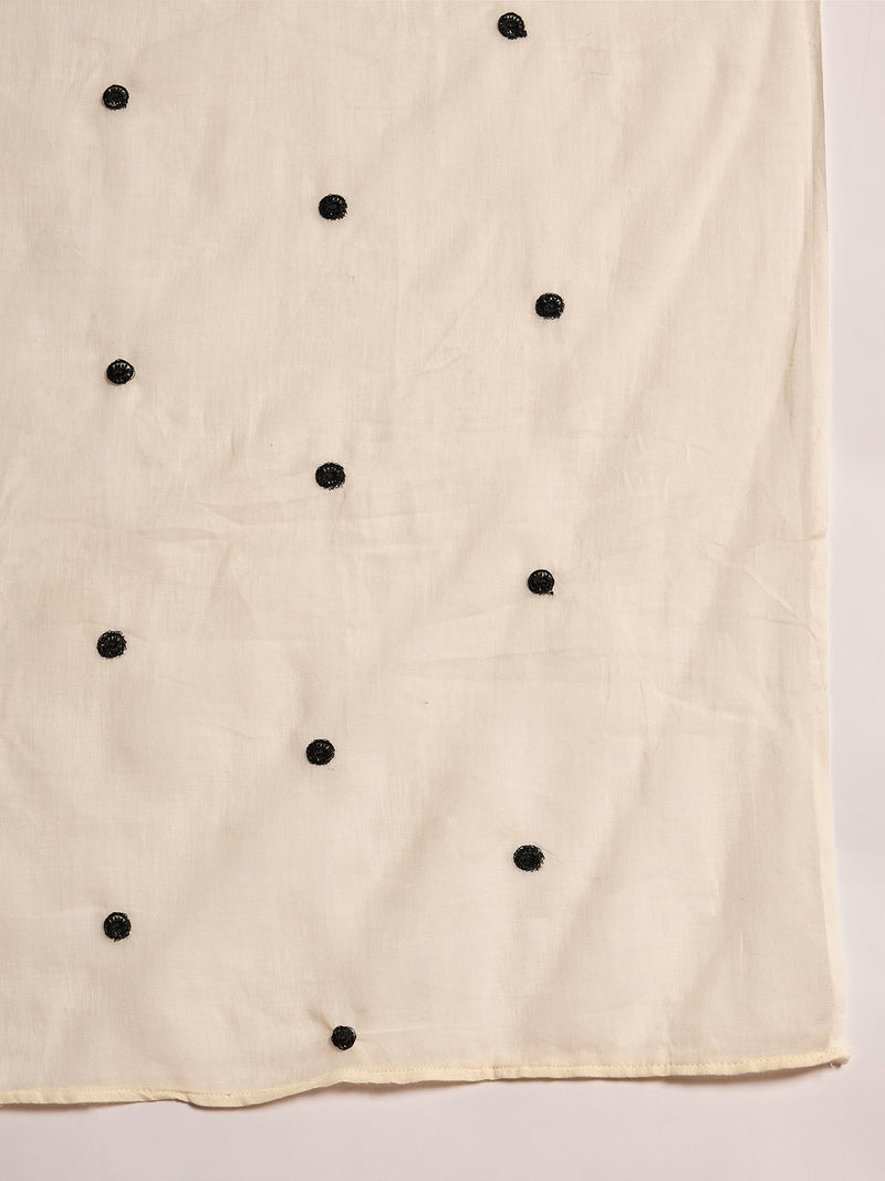 Women Floral Embroidered A-Line Kurta With Trousers & Dupatta