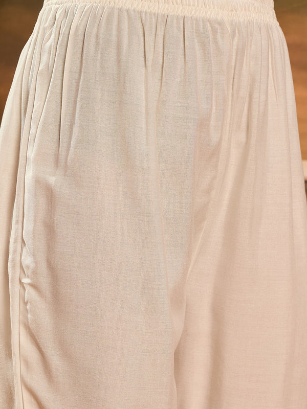 Women Tye-Dye Straight Kurta With Trousers & Dupatta