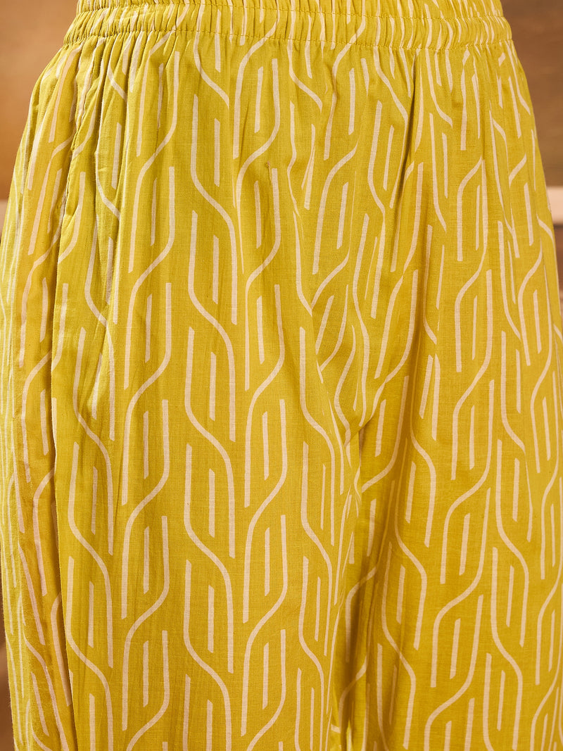 Floral Print Straight Kurta Set With Dupatta