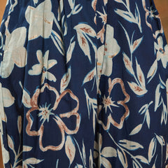 Floral Printed Pure Cotton A-Line Kurta & Trousers