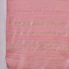 Pink Embroidered Straight With Trouser & Dupatta Kurta Set