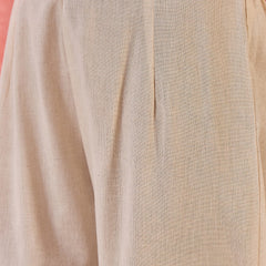 Off White Embroidered Straight Kurta With Pant