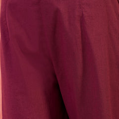 Pure Cotton Embroidered Straight With Trouser  Kurta Set