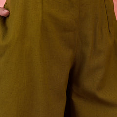 Sleeveless Mirror Work Kurta Set