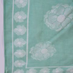 Floral Yoke Design Notch Neck Sequinned Straight Kurta With Palazzo & Dupatta