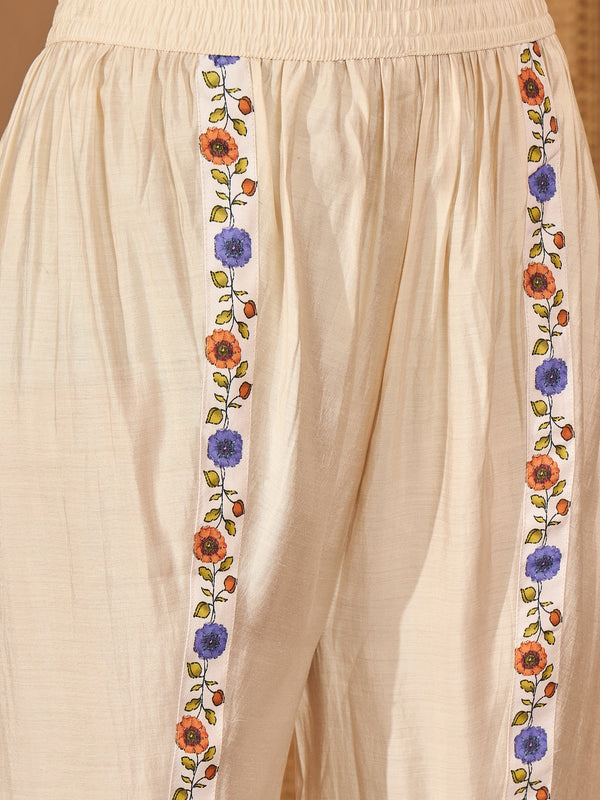 Floral Printed Tunic With Dhoti Pant Co-Ords Set