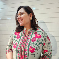 Floral Printed Cotton  Lining in Kurta With Pant Co-Ords