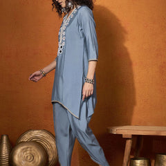Embroidered Tunic With Trouser  Co-Ords