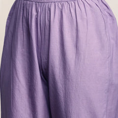 Pure Cotton Floral Embroidered Kurta with Trouser & Dupatta Kurta Set