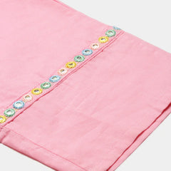 Women Floral Embroidered Regular Thread Work Pure Cotton Kurta with Trousers & With Dupatta