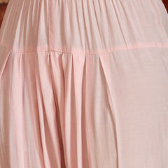 Pink Embroidered Straight Kurta With Farsi Salwar & Dupatta