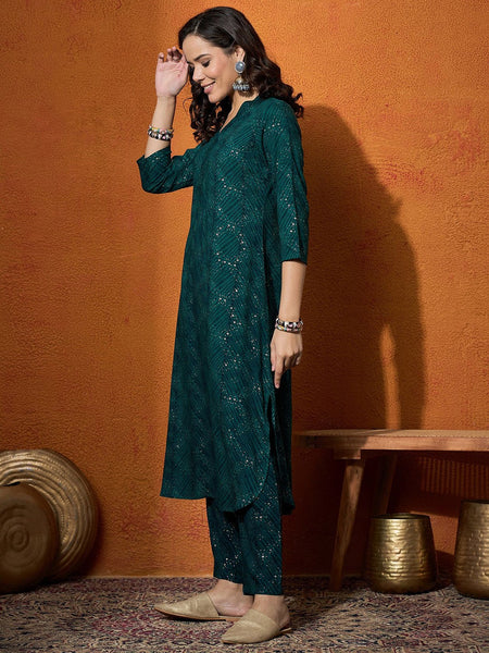 Women Printed Kurta With Trousers