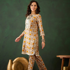 Printed Tunic With Trouser Co-Ords Set