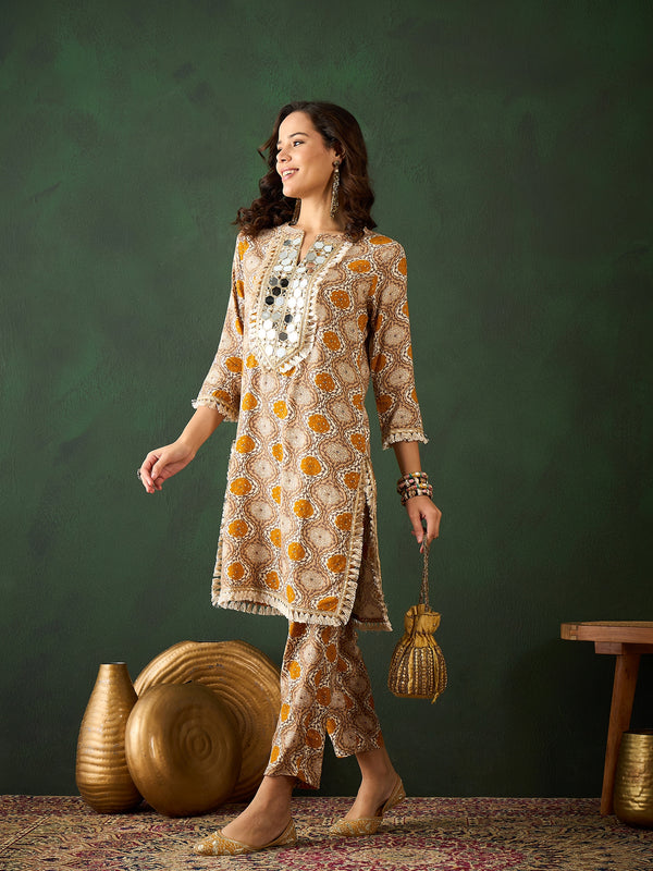 Printed Tunic With Trouser Co-Ords Set