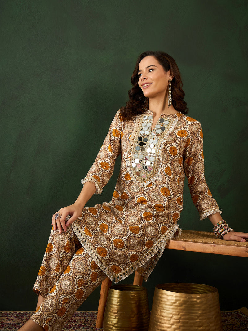 Printed Tunic With Trouser Co-Ords Set