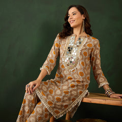 Printed Tunic With Trouser Co-Ords Set