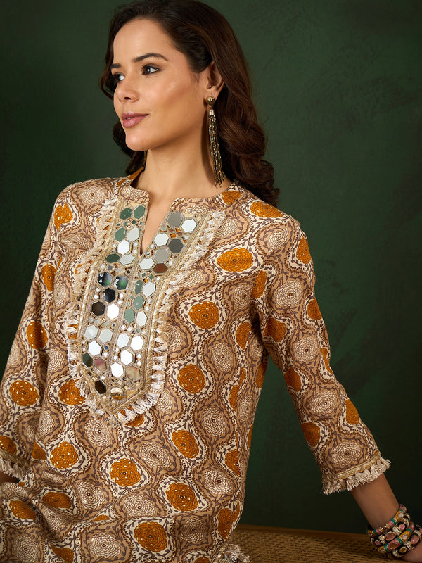 Printed Tunic With Trouser Co-Ords Set