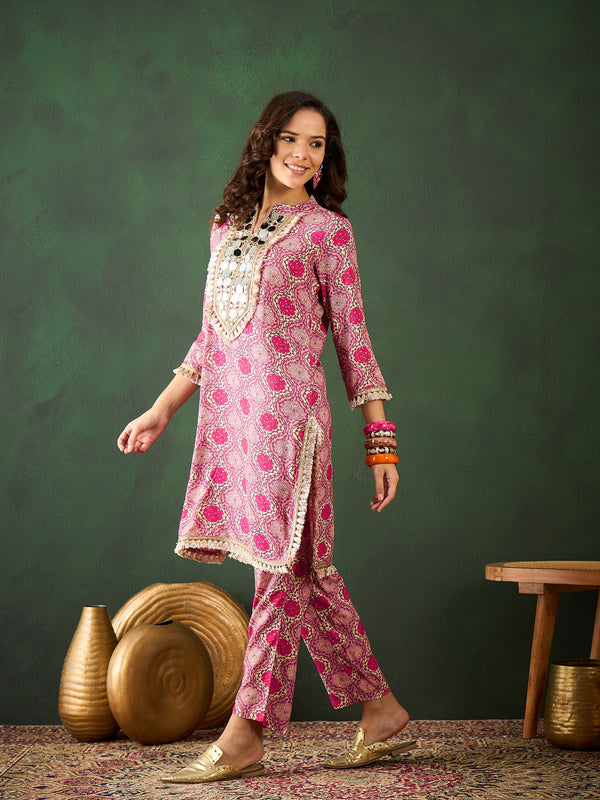 Printed Tunic With Trouser Co-Ords Set