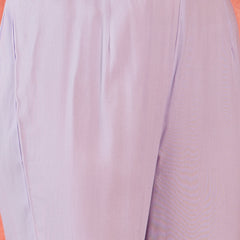 Floral Embroidered V-Neck Pure Cotton Straight Kurta With Trousers with Dupatta