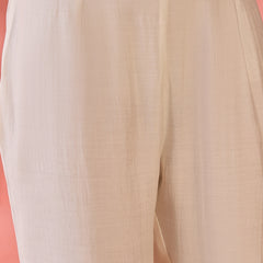 Embroidered Shoulder Straps Anarkali Kurta With Trousers & Dupatta