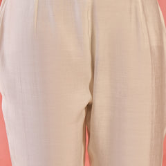 Embroidered Shirt Collar Roman Silk Tunic With Trouser Co-Ords