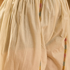 Embroidered V-Neck Pure Cotton Tunic With Dhoti Pant Co-Ords