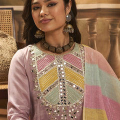 Embroidered Kurta & Trouser With Dupatta